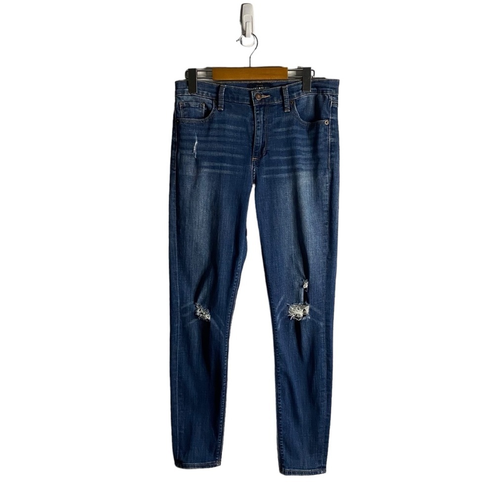 Lucky Brand Women's Medium Indigo Distressed Denim Jeans